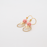 alia earrings coral
