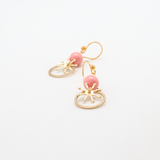 alia earrings coral