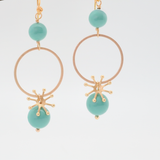 akira earrings turquoise