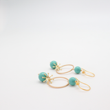akira earrings turquoise