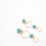 akira earrings turquoise