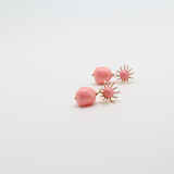 ambra earrings coral