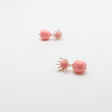 ambra earrings coral