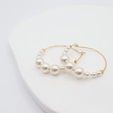 pearl beaded hoops