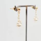 pearl drop stud earrings