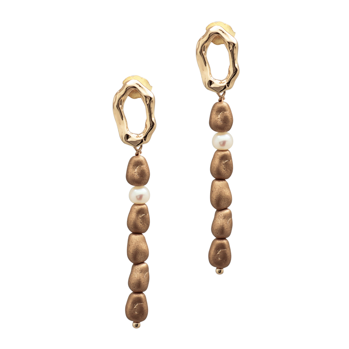 dani earrings gold