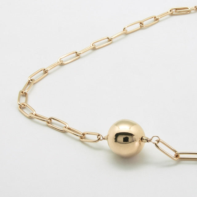 gold ball link chain