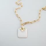 gisele necklace white