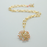 gaia necklace coral