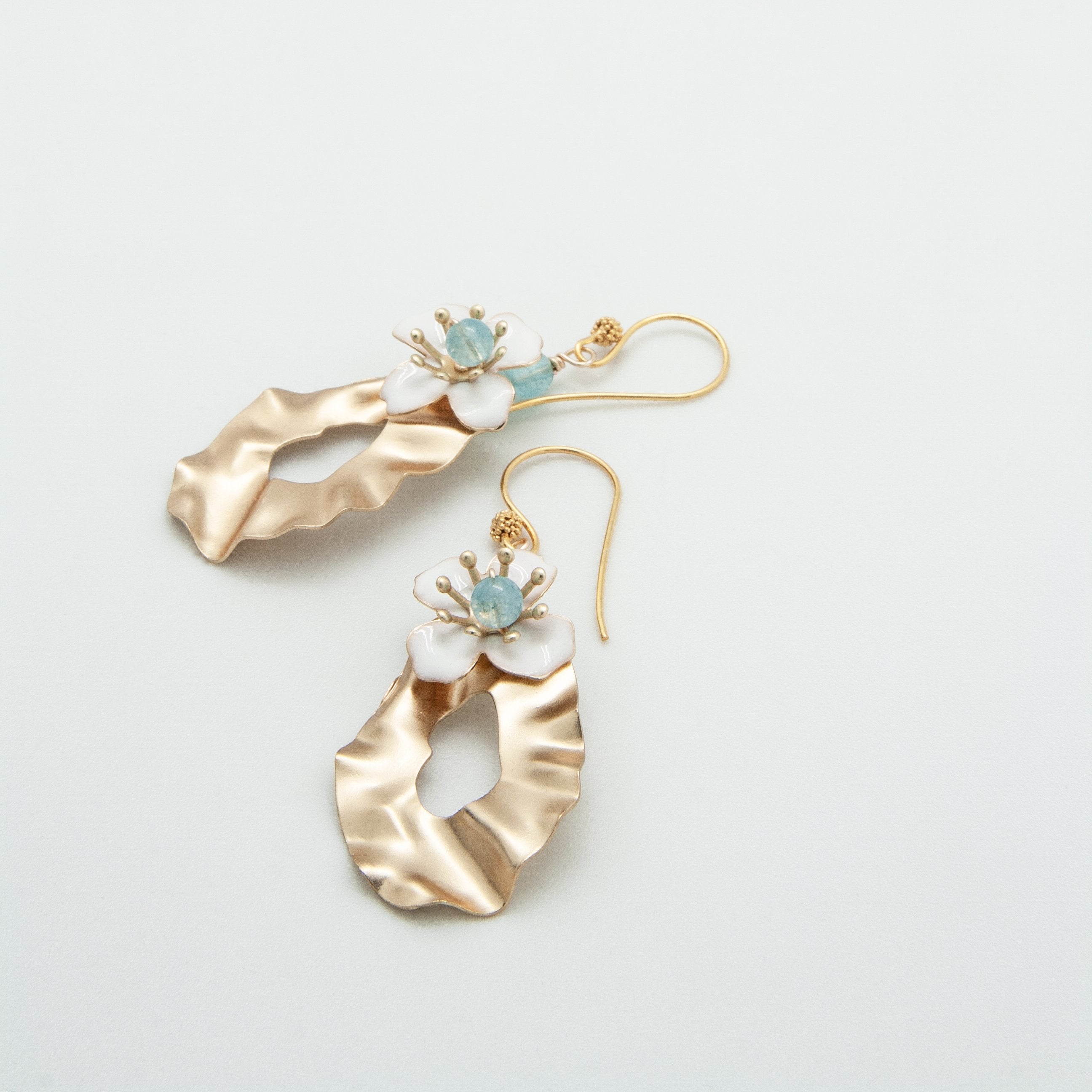 Crinkle Statement Earrings Vivien Walsh