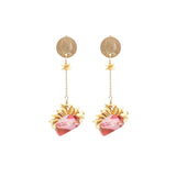 carrie earrings rose