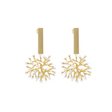 gaia earrings white