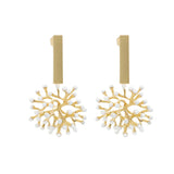 gaia earrings white