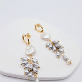 donna earrings silver