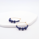 pearl beaded hoops
