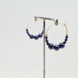 pearl beaded hoops