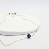 single pearl necklace midnight