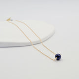 single pearl necklace midnight