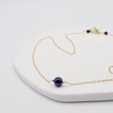 single pearl necklace midnight