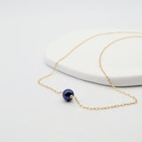 single pearl necklace midnight