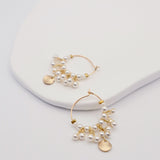 ripple mini hoops white