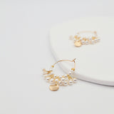 ripple mini hoops white