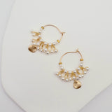 ripple mini hoops white