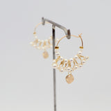 ripple mini hoops white