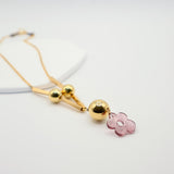 lexi necklace blush pink