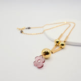 lexi necklace blush pink