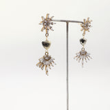 rhinestone statement earrings