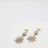 star drop earrings