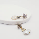 pearl rhinestone studs