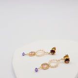 juliet earrings peach