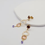 juliet earrings peach