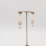 juliet earrings peach
