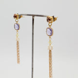 jean earrings tanzanite