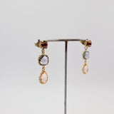 josie earrings peach