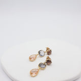 josie earrings peach