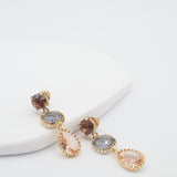 josie earrings peach