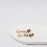josie earrings peach