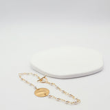 pearl disc bracelet