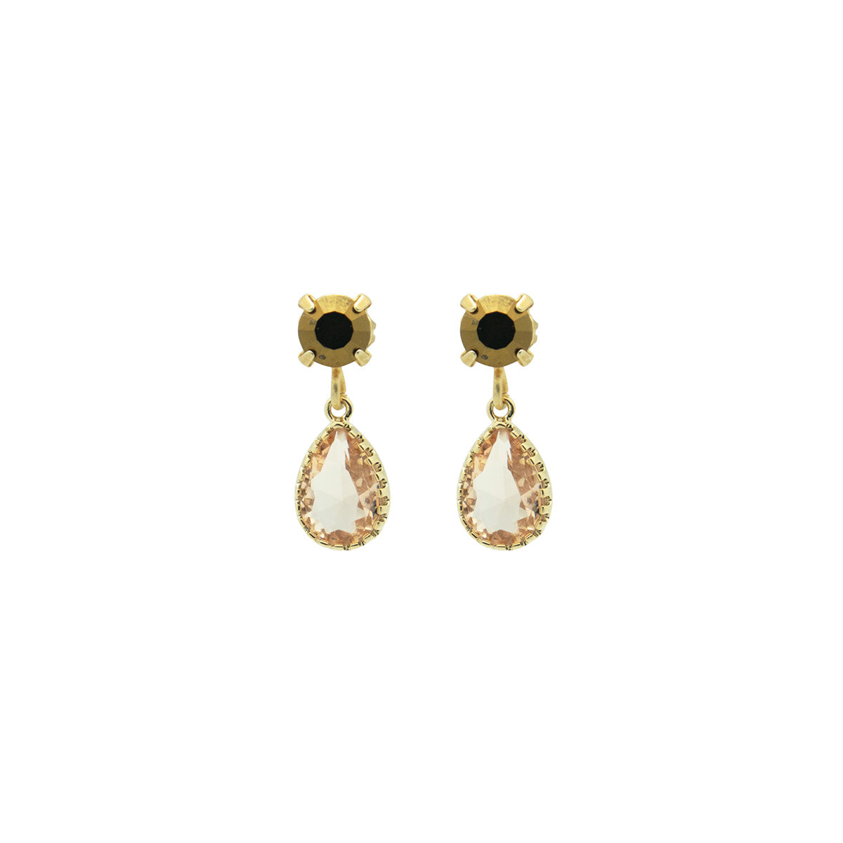 jacki earrings peach