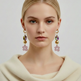 lexi earrings blush pink