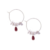 maribel hoops silver