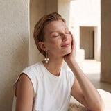 oriane earrings chalk