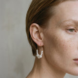 pearl beaded hoops