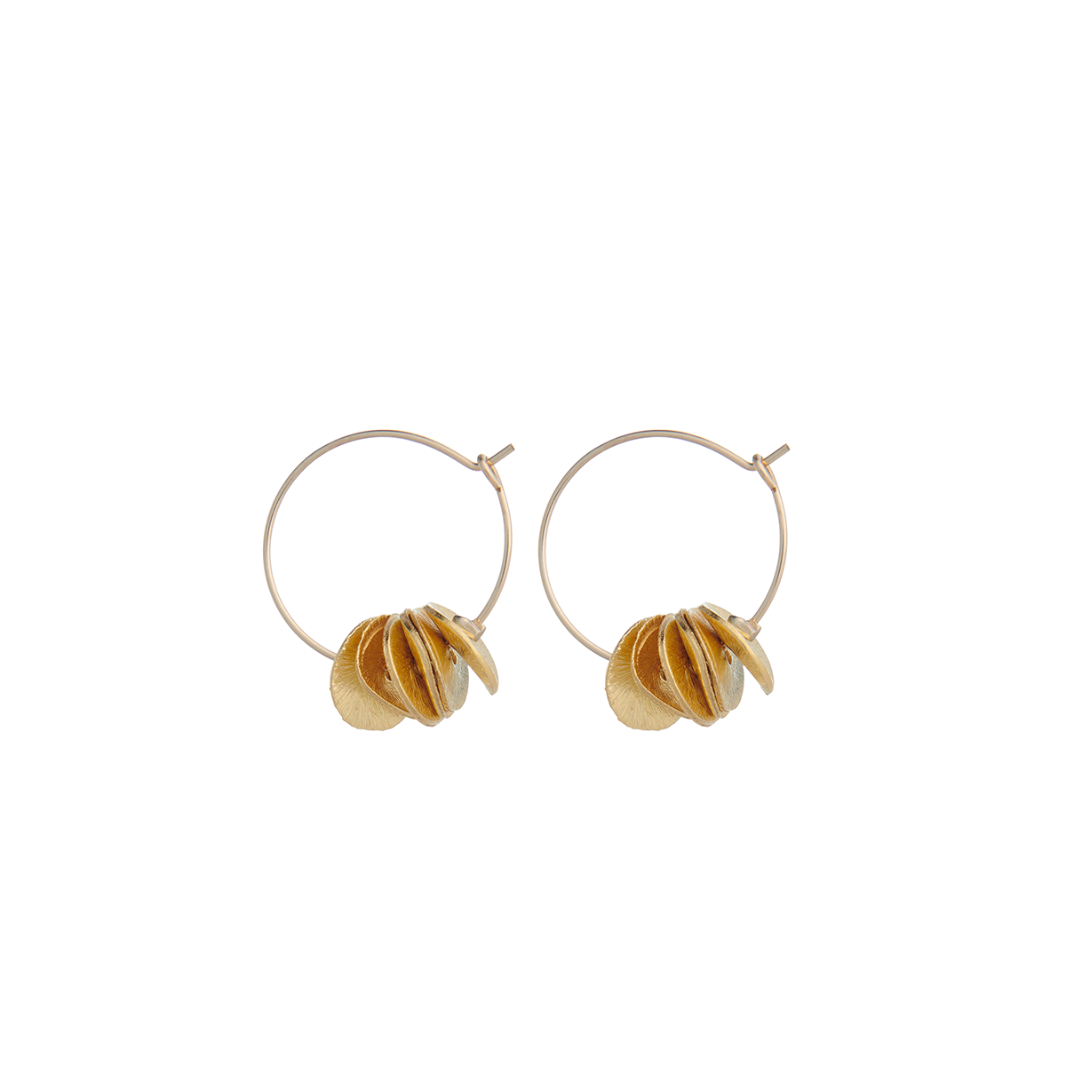 gold mini hoops