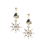 star drop earrings