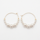 pearl beaded hoops